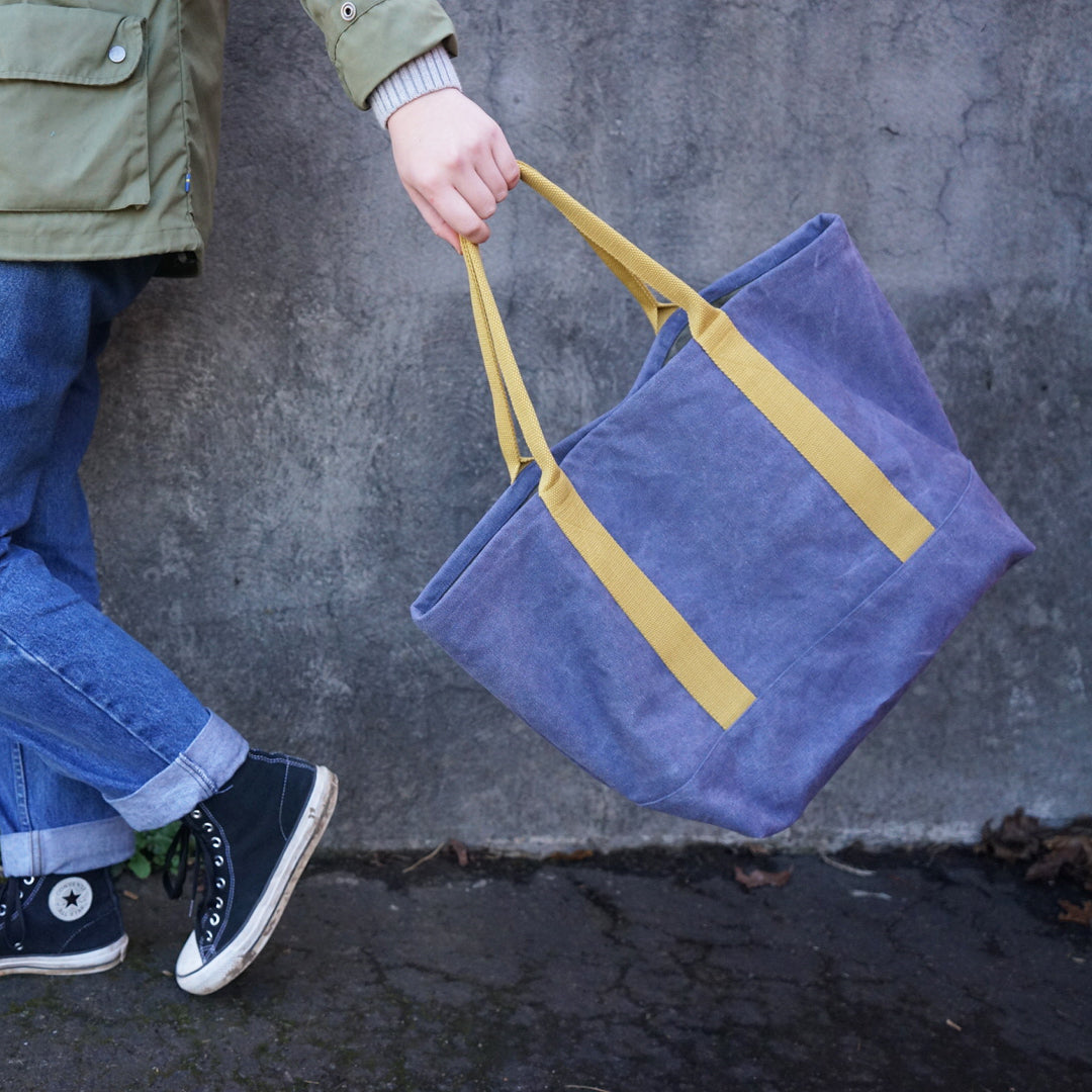 Market Tote</br><i><small>(Cobalt/ Marigold)</i></small>